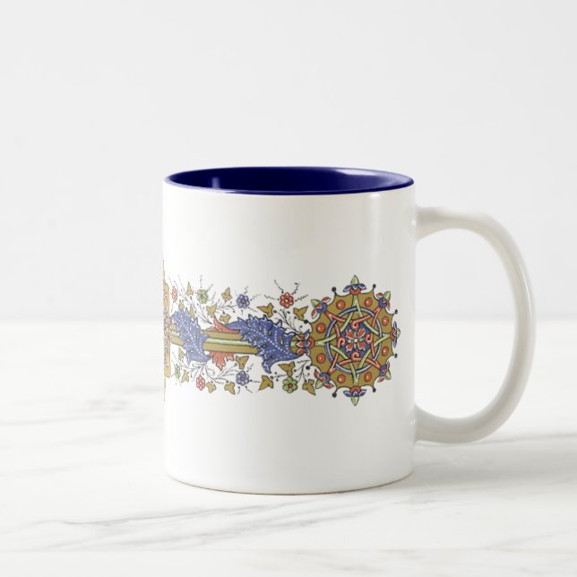Elegant Geometric Antique Art Coffee Mugg (Höger)