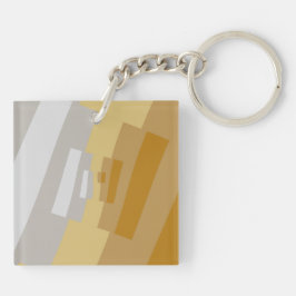 Elegant Geometric Art i Guld Gult, Silver Grått