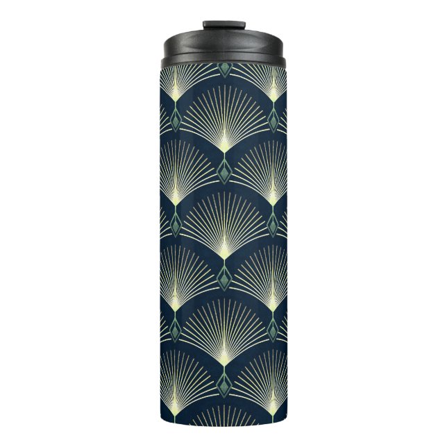 Elegant Geometric: Blue Art Deco. (Framsida)