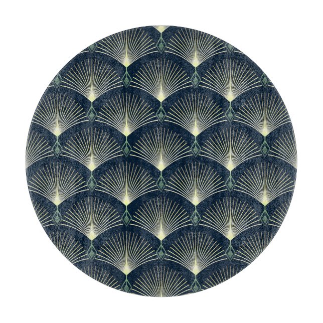 Elegant Geometric: Blue Art Deco. (Framsidan)