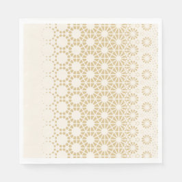 Elegant Geometric Guld Baby Shower Napkins Pappersservett