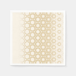 Elegant Geometric Guld Baby Shower Napkins Pappersservett