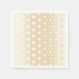Elegant Geometric Guld Baby Shower Napkins Pappersservett