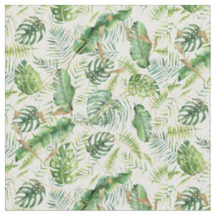 Elegant Geometric Guld Exotic Tropical Greenery Tyg