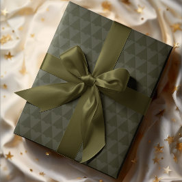 Elegant Geometric Monotone Julgran Helgdag Presentpapper