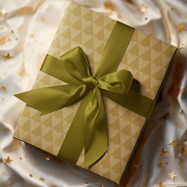 Elegant Geometric Monotone Julgran Helgdag Presentpapper (Skapare uppladdad)