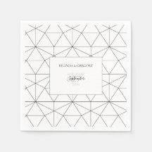 Elegant Geometric Mönster Bröllop