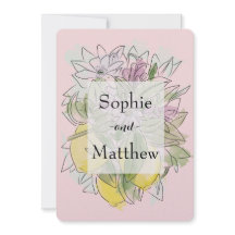 Elegant Geometric Rustic Grey lemon Rosa