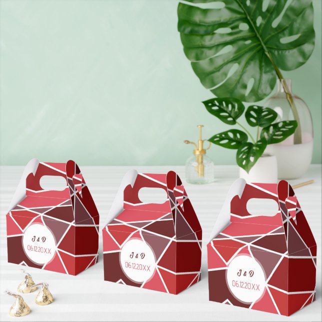 Elegant Geometrisk Bröllop Presentaskar (Multipel)