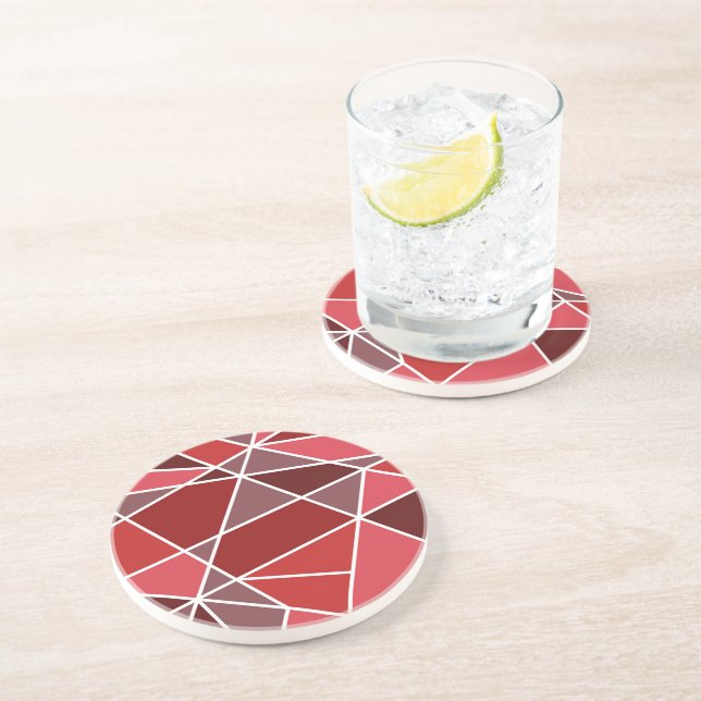 Elegant Geometrisk Bröllop Underlägg (Sidan)