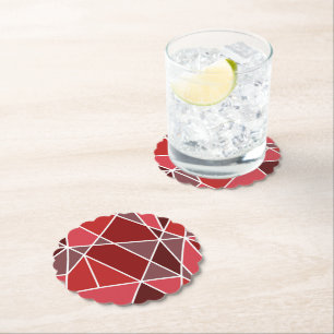 Elegant Geometrisk Bröllop Underlägg Papper