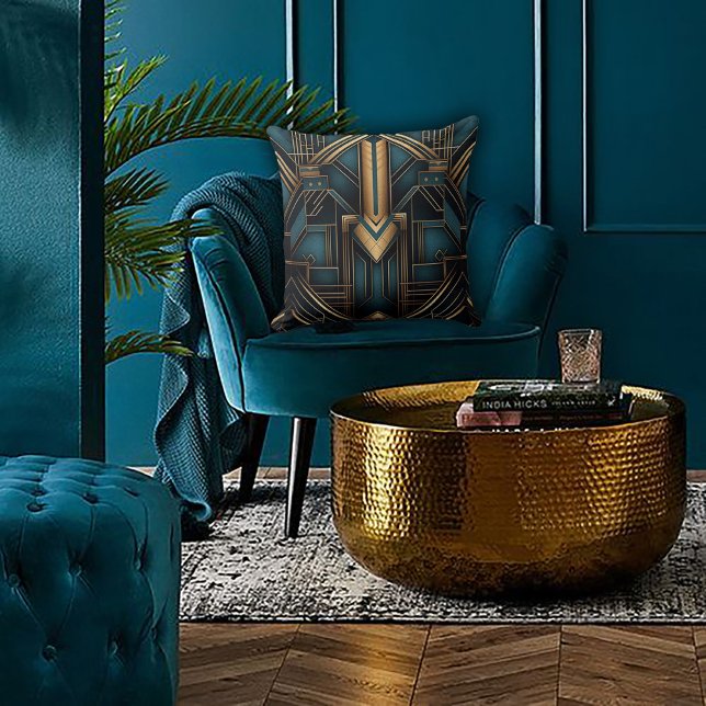 Elegant geometrisk konst kudde (Skapare uppladdad)