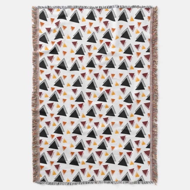 Elegant geometrisk mönster filt (Framsidan Vertikal)