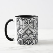 Elegant geometrisk mönster kaffekopp
