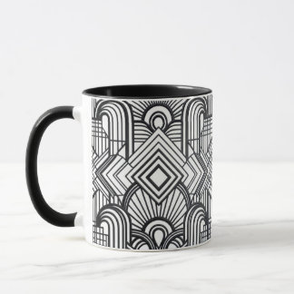 Elegant geometrisk mönster kaffekopp