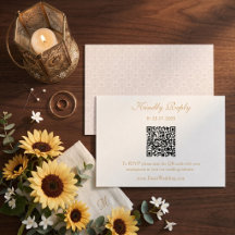 Elegant Geometrisk Ornament QR-kod Bröllop
