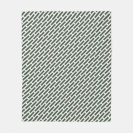 Elegant geometrisk övergripande mönster fleecefilt