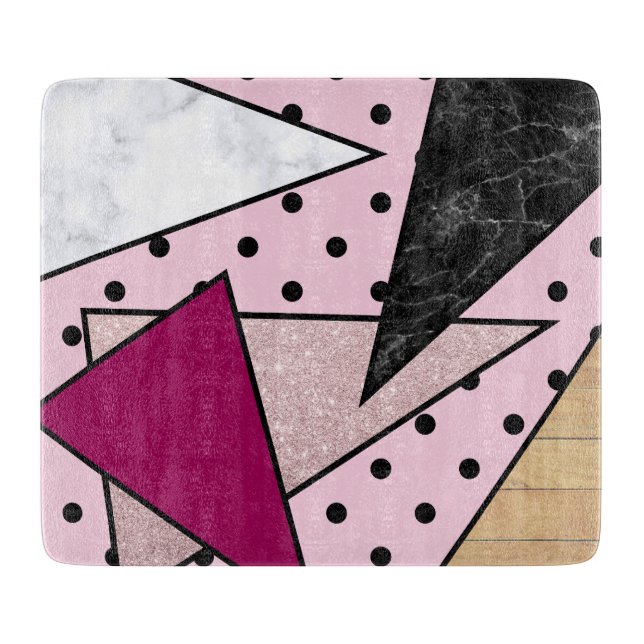 Elegant, geometriskt marmor av marmor från ro guld (Framsidan)