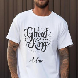 Elegant ’Ghoul Kung’ Namn Halloween Calligraphy Lång Ärmad Tröja