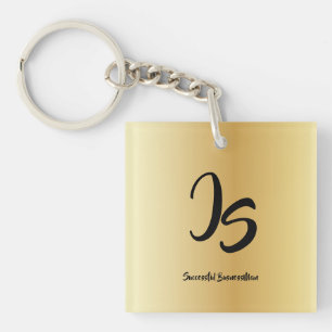 Elegant Gift med att anpassa Guld Monogram