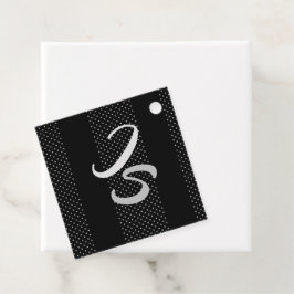 Elegant Gift med att anpassa Silver Monogram Gåvor Etiketter