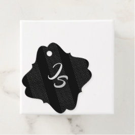 Elegant Gift med att anpassa Silver Monogram Gåvor Etiketter