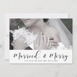 Elegant Gift med och Merry-par julkort
