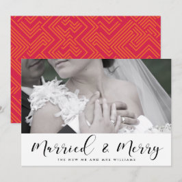 Elegant Gift med och Merry-par julkort