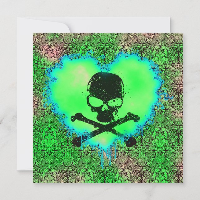 Elegant Gift Sweet 16 Goth Födelsedag Inbjudningar (Framsida)