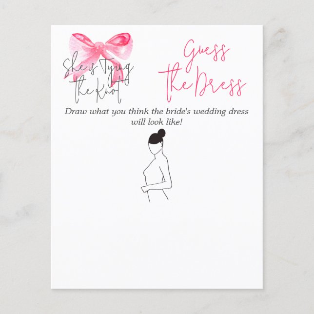 Elegant Gifter sig Möhippa i Rosa Bow (Framsida)