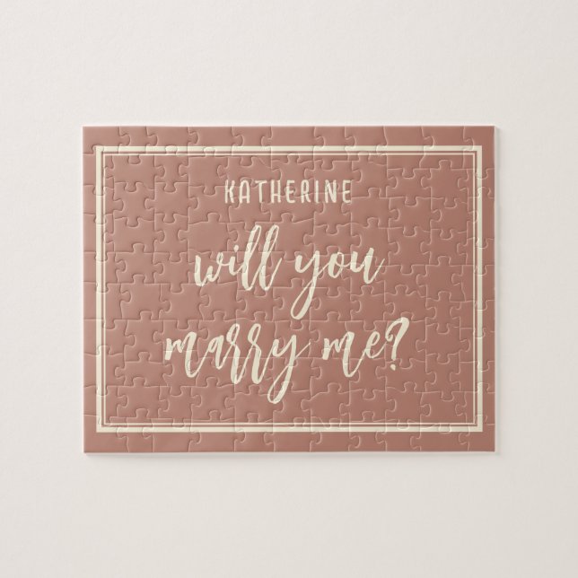 Elegant Giftermål Frieri om du vill gifta mig Pussel (Horisontell)