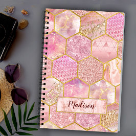 Elegant giftig faux Glitter ro guld Anteckningsbok