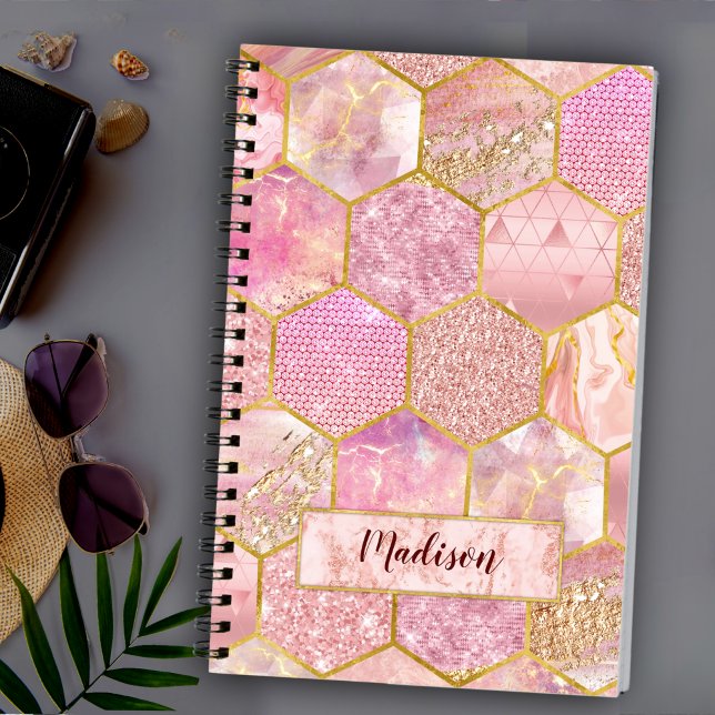 Elegant giftig faux Glitter ro guld Anteckningsbok (Skapare uppladdad)
