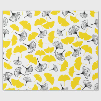 Elegant Ginkgo Biloba Konst Inpackningspapper - Le Presentpapper