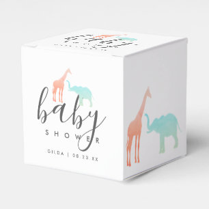 Elegant Giraff Elefant Baby Shower Presentaskar