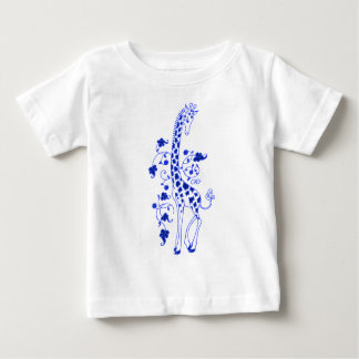 Elegant Giraffe Tee för barn ~Blue