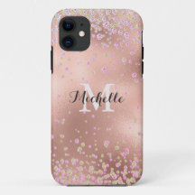 Elegant Girly Faux Ro Gold Foil Personlig