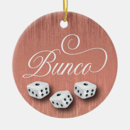 Elegant Girly Gnistra Dice Bunco Julgransprydnad Keramik