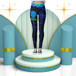 Elegant Girly Gnistra Glitter Abstrakt Leggings