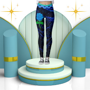 Elegant Girly Gnistra Glitter Abstrakt Leggings