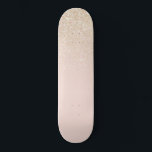 Elegant Girly Guld Ro Rosa Glitter Ombre Mini Skateboard Bräda 18,5 Cm<br><div class="desc">Denna elegant och chic är perfekt för trendiget och snyggten. Den har en faux-tryckt ro rosa och guld glitter och färg ombre-gradient. Det är modernt, söt, enkelt och sött! ***VIKTIG DESIGN-ANMÄRKNING: Om du vill ha en begäran från anpassad design, t.ex. matchande produktbegäranden, färg-ändringar, placeringsändringar eller någon annan ändringsbegäran, klickar du...</div>
