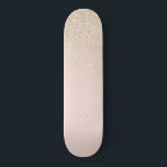 Elegant Girly Guld Ro Rosa Glitter Ombre Mini Skateboard Bräda 18,5 Cm<br><div class="desc">Denna elegant och chic är perfekt för trendiget och snyggten. Den har en faux-tryckt ro rosa och guld glitter och färg ombre-gradient. Det är modernt, söt, enkelt och sött! ***VIKTIG DESIGN-ANMÄRKNING: Om du vill ha en begäran från anpassad design, t.ex. matchande produktbegäranden, färg-ändringar, placeringsändringar eller någon annan ändringsbegäran, klickar du...</div>