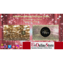 Elegant Girly Guld-utfallskurvor Glitter QR-kod Visitkort