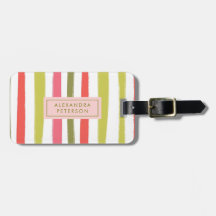 Elegant Girly Modern Stripe