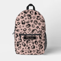 Elegant Girly Ro Guld Black Leopard Print Coola