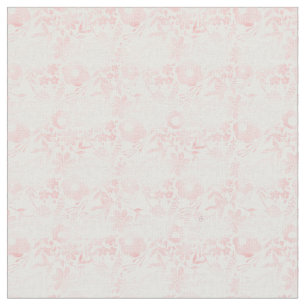 Elegant Girly Ro Guld Flowers Shapes Mönster Tyg