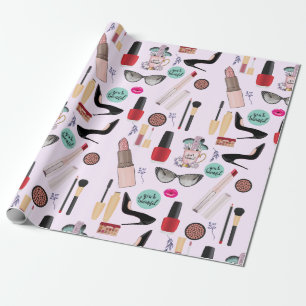 Elegant Girly Rosa Makeup Artist Glamor Presentpapper