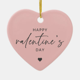 Elegant Glad Alla hjärtans dag  Rosa Julgransprydnad Keramik
