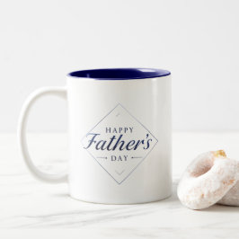 Elegant Glad Fars Dag Minimalist Kaffe Mugg
