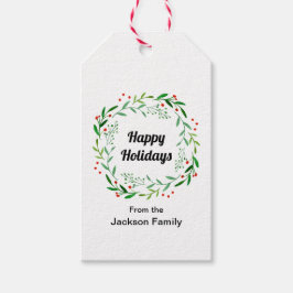 Elegant Glad helg julklapp andedräkt Presentetikett